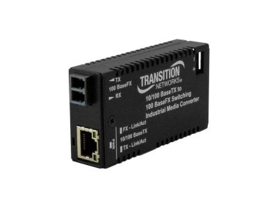 Lantronix M/E-ISW-FX-02(MMLC) - INDUSTRIAL MINI CONVERTER 10100BTX TO 100BFX LC MM 2KM
