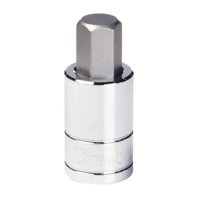Titan Tool Inc 15614 - Titan 14 mm 12 in Drive Hex Bit Socket