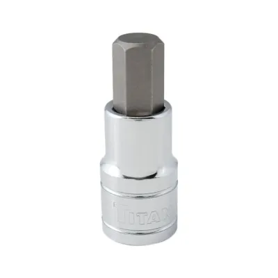 Titan Tool Inc 15612 - Titan 12 mm 12 in Drive Hex Bit Socket