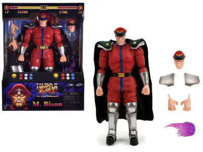Jada Toys 34219 - M. Bison 6 Moveable Figure with Accessories and Alternate He