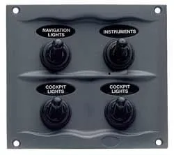 BEP Marine 900-4WP - BEP 900-4WP 4 Way Switch Panel