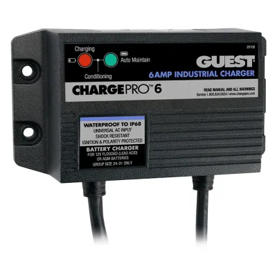Power Products 28106 - Guest 6A12V 1 Bank 120V Input On-Board Battery Charger
