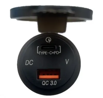 Poly-Planar USB-PM2 - Polyplanar USB-PM2 Panel Mount USB-C and USB-A 3.0 Ports