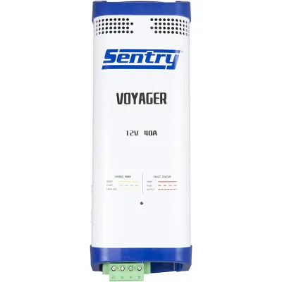 SENTRY SV1240/3XJ - Voyager Battery Charger 12V - 40A - 115230V Input - 3 Bank