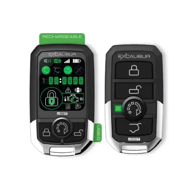 Excalibur Alarms AL20853DB - Excalibur Car AlarmRemote Start with Color LCD 2-Way Remote 