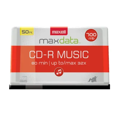 MAXELL 625156 - CDR80MU50PK - MUSIC CD-RS 50-PACK