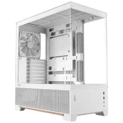 ANTEC C6 WOOD WHITE - Antec C6 Wood Mid-Tower Case, Three-sided tempered glass, Hi