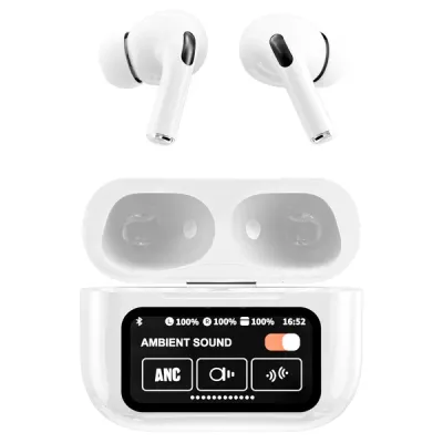 RCA WAVE-48WHITE - ANC TW EARBUD WSCRN WHT