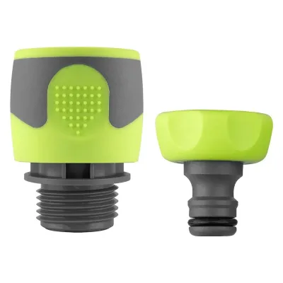 FLEXZILLA HFZGAK11 - Garden Hose Quick Connect Fittings 2Pc Coupler Plug Kit