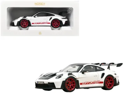 Norev 187373 - 2022 Porsche 911 GT3 RS with Weissach Pack White with Carbon