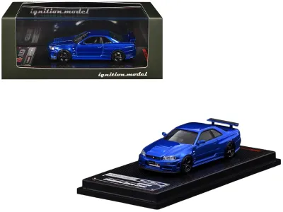 Ignition Model IG4174 - Nissan Skyline GT-R (BNR34) Nismo RHD (Right Hand Drive) Blu