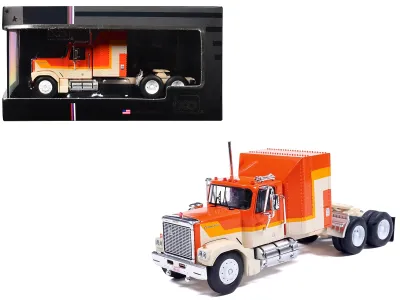 IXO U64TR013 - 1980 GMC General Truck Tractor Orange with Stripes 164 Dieca