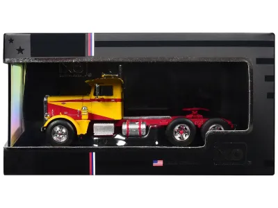 IXO U64TR012 - 1963 Peterbilt 381 Truck Tractor Yellow with Red Graphics 16