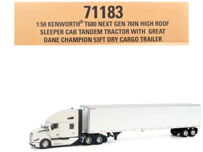 Diecast Masters 71183 - Kenworth T680 Next-Gen 76 High-Roof Sleeper Tandem Tractor W