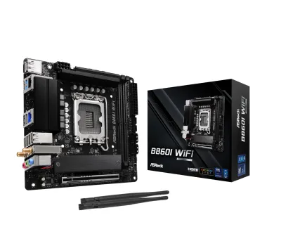 ASRock B860I WIFI - ASRock MB B860I WiFi B860 LGA1851 Max128GB DDR5 Mini-ITX Ret