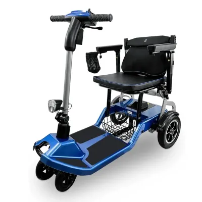 Ziirobot ZIILIF-R3B - Ziirobot Ultra Lightweight Folding Mobility Scooter Blue Zii