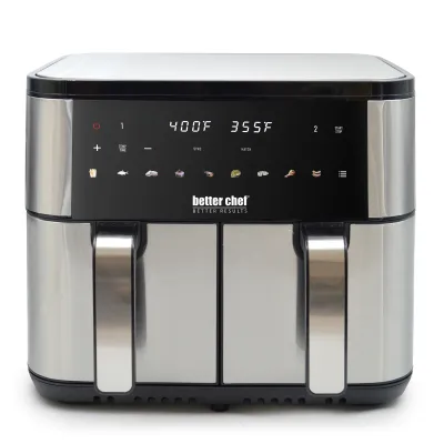 BETTER CHEF IM-438S - Better Chef 9 Quart Dual Basket Digital Display Air Fryer