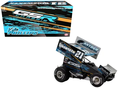 Acme A1826017 - Winged Sprint Car 21 Kyle Phillips GSR Chassis - Ohsweken Sp