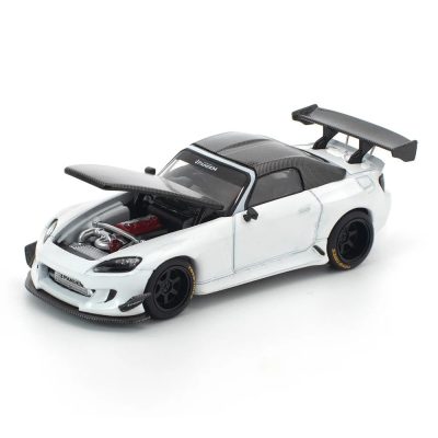 Pop Race PR640389 - Honda Pandem S2000 RHD (Right Hand Drive) White with Carbon 