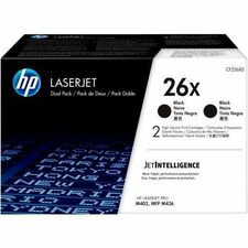 HP HEW CF226XD - HP 26X High Yield Laser Toner Cartridge - Black - 1 Carton -
