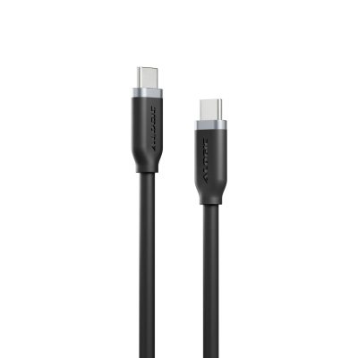 ALOGIC ELSI5U2CCBK2 - ELEMENTS SILICONE 5A240W USB2 USB-C TO C MALE CABLE WITH CAB