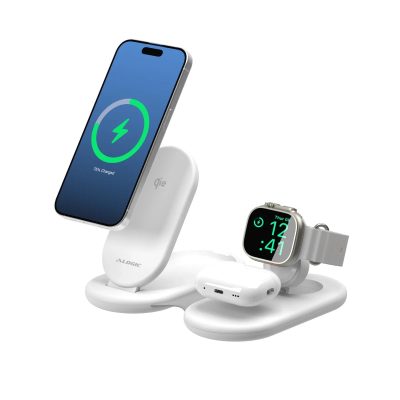 ALOGIC AL31WCPA-WH - PACKAWAY 3IN1 QI2 WIRELESS CHARGING STAND - WHITE