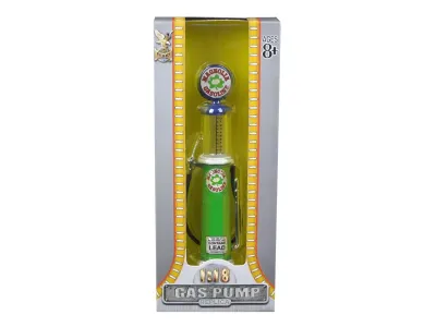 Road Signature 98742 - Magnolia Gasoline Vintage Gas Pump Cylinder 118 Diecast Repl