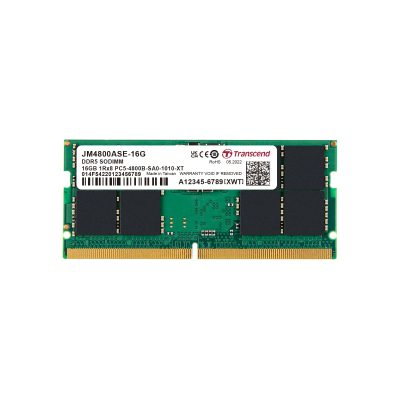 Transcend JM4800ASE-16G - 16GB JM DDR5 4800 SO-DIMM 1RX8 1.1V
