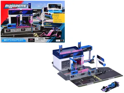 Majorette MJ8502106001 - BWT Alpine Formula One Team (2025) Pit Stop Playset with Alp