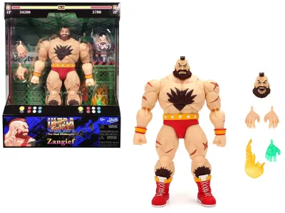 Jada Toys 35742 - Zangief 7.5 Moveable Figure with Accessories and Alternate H