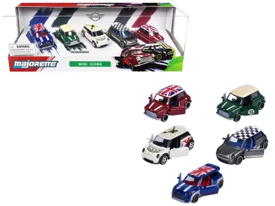 Majorette MJ8504105006 - Mini Icons 5 Piece Set 164 Diecast Model Cars by Majorette