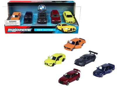 Majorette 8502105005JA1 - BMW Edition 5 Piece Set 164 Diecast Model Cars by Majorette
