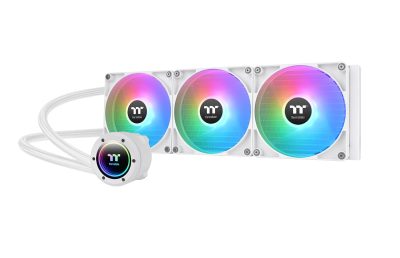 Thermaltake CL-W378-PL14SW-A - TH420 V2 SNOW MOTHERBOARD ARGB SYNC 420MM AIO LIQUID CPU COO
