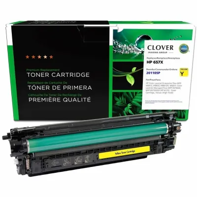 CIG 201105P - CLOVER IMAGING REMANUFACTURED HP CF472X 657X W9032MC YELLOW 