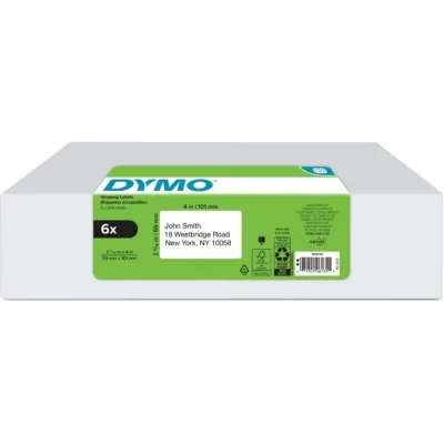 DYMO 2050765 - DY LW 2-516INX 4IN, WHT SHIP 300CT 6PK (30256)- HIGH-QUALITY