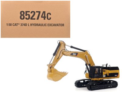 Diecast Masters 85274C - CAT Caterpillar 374D L Hydraulic Excavator Yellow Core Class